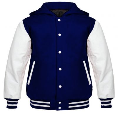 Varsity Hoody Navy blue/white